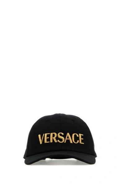 Versace Man Cappello In Black