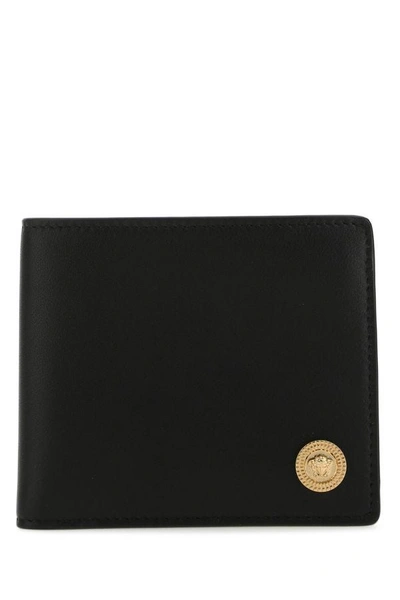 Versace Man Black Leather Wallet