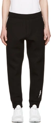 NEIL BARRETT Black & White Piping Lounge Pants