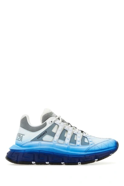 Versace Trigreca Sneakers Multicolor In Blue