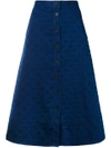 CHINTI & PARKER star embroidered denim skirt,SJ0112021456