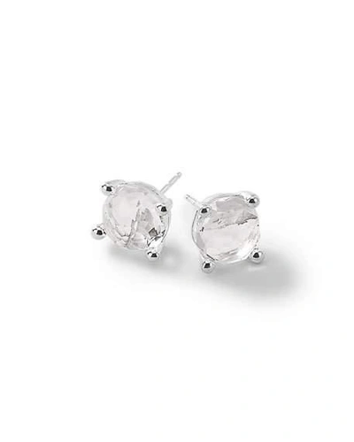 Ippolita Rock Candy Sterling Silver Mini Stud Earrings With Clear Quartz