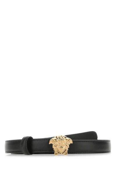 Versace Woman Black Leather Belt