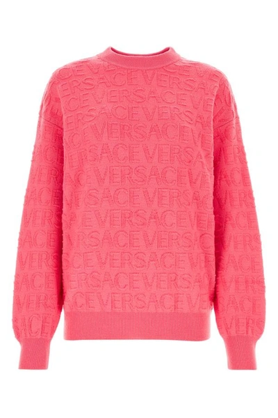 Versace Woman Pink Wool Sweater