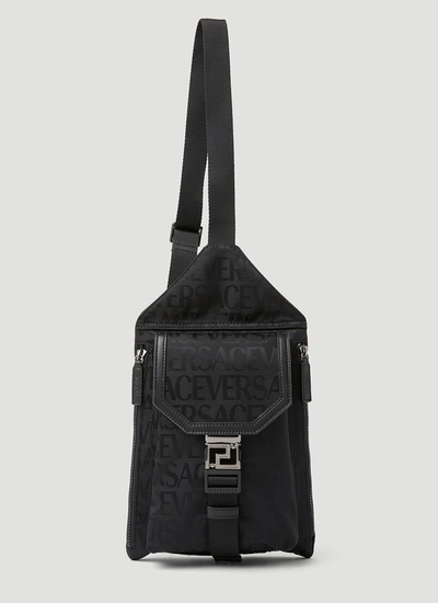 Versace Women One Shoulder Crossbody Bag In Black