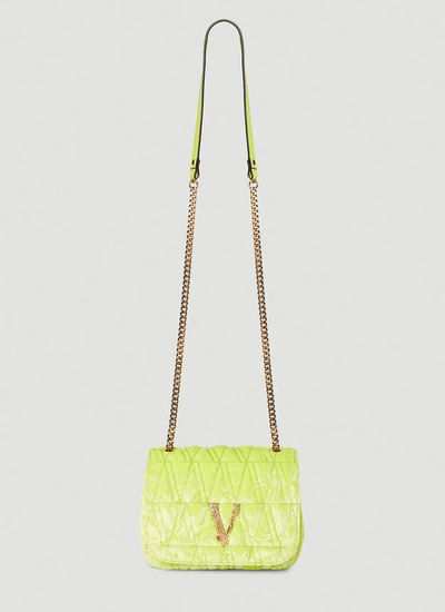 Versace Virtus Shoulder Bag In Green