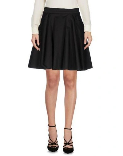 Jeremy Scott Knee Length Skirt In Black