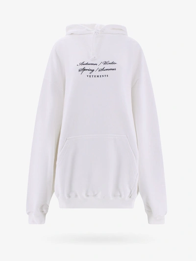 Vetements Woman Sweatshirt Woman White Sweatshirts