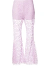 GIVENCHY flared lace trousers pink,17X5051330