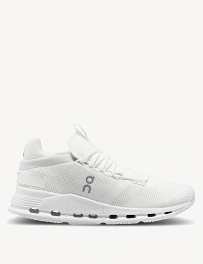 On Running Cloudnova Undyed Trainers In White