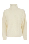 PESERICO PESERICO PLAITED JUMPER IN WOOL-SILK AND CASHMERE BLEND