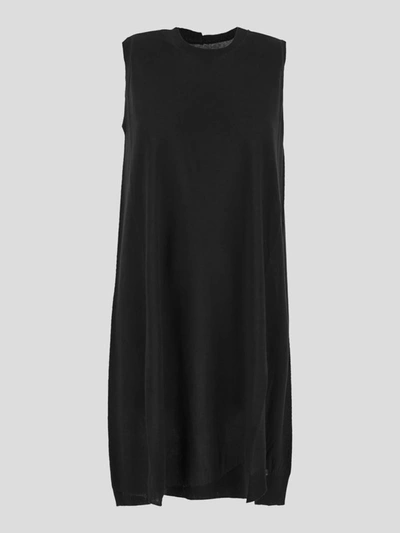 Uma Wang Sleeveless Knitted Dress In Black