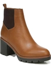 Naturalizer Verney Womens Leather Block Heel Ankle Boots In Multi