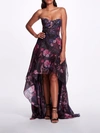 MARCHESA NOTTE High-Low Sweetheart Gown