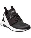 Tom Ford Panelled Logo-patch Sneakers In Black