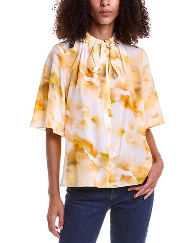 Jason Wu Silk Blouse In Yellow