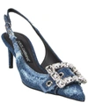 Dolce & Gabbana Blue Slingback Sandals In Blue