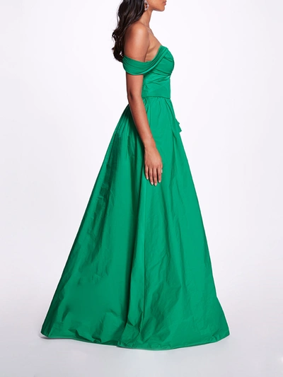 Marchesa notte emerald dress hotsell