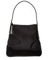 Ferragamo Cut-out Leather Shoulder Bag In Black
