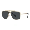 VERSACE MEN'S VE2242-100287 FASHION 61MM GOLD SUNGLASSES