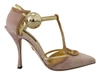 DOLCE & GABBANA Dolce & Gabbana Crystal T-strap Heels Pumps Women's Shoes