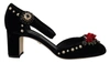 DOLCE & GABBANA Dolce & Gabbana ivory Crystal Vally Heels Sandals Women's Shoes