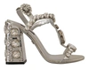 DOLCE & GABBANA Dolce & Gabbana Crystals Strap Buckle High Heel Women's Sandals