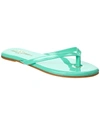 Yosi Samra Rivington Flip Flop In Mint Patent In Green