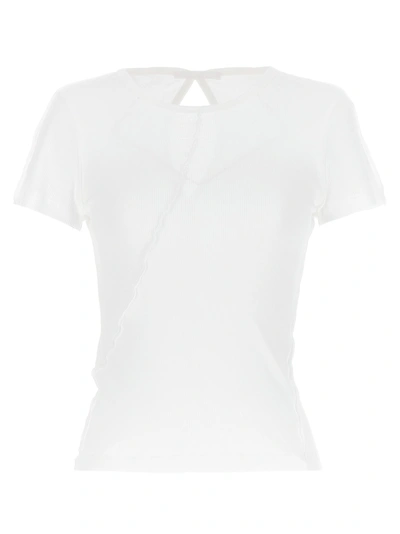 HELMUT LANG COSTINE CUT OUT T-SHIRT WHITE