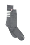 Thom Browne Cotton-blend 4-bar Over-the-calf Socks