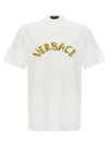 VERSACE LOGO EMBROIDERY T-SHIRT WHITE