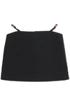 Ganni Cotton Suiting Mini Skirt