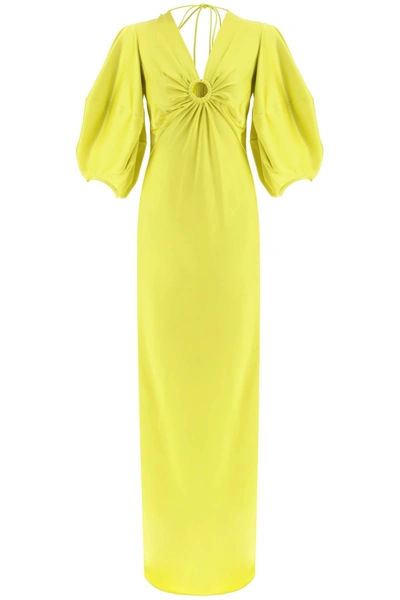 Stella Mccartney Keyhole Front Long Dress In Green