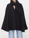 Attico Anorak With Ribbon In Black