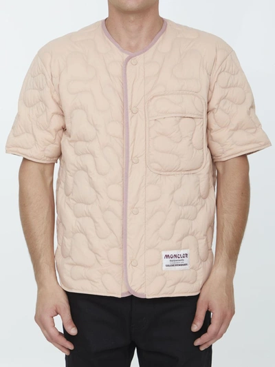Moncler Bembury Padded Shirt In Pink