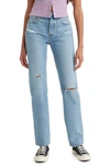 LEVI'S® LEVI'S® 501® DISTRESSED BUTTON FLY STRAIGHT LEG JEANS