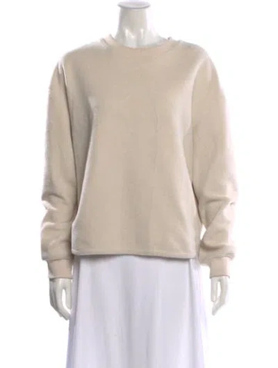 Pre-owned 7115 By Szeki Crew Neck Long Sleeve Sweatshirt In Neutral