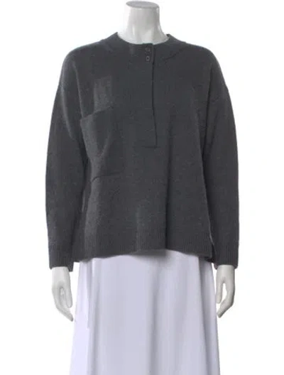 Pre-owned 7115 By Szeki Crew Neck Sweater In Gray