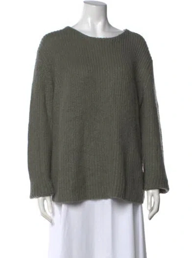 Pre-owned 7115 By Szeki Crew Neck Sweater In Green