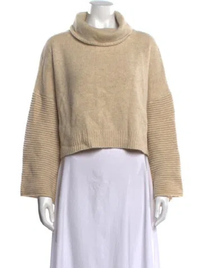 Pre-owned 7115 By Szeki Lambswool Turtleneck Sweater In Neutrals