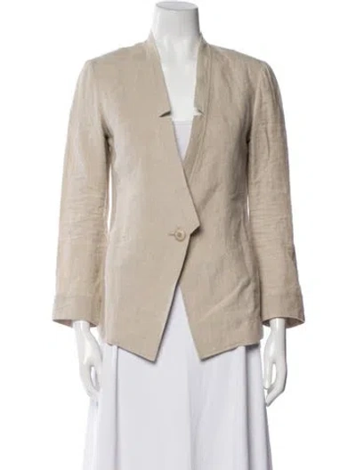 Pre-owned 7115 By Szeki Linen Blazer In Neutral