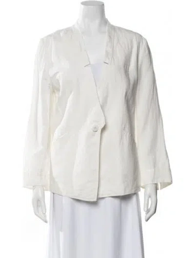 Pre-owned 7115 By Szeki Linen Jacket In Neutrals