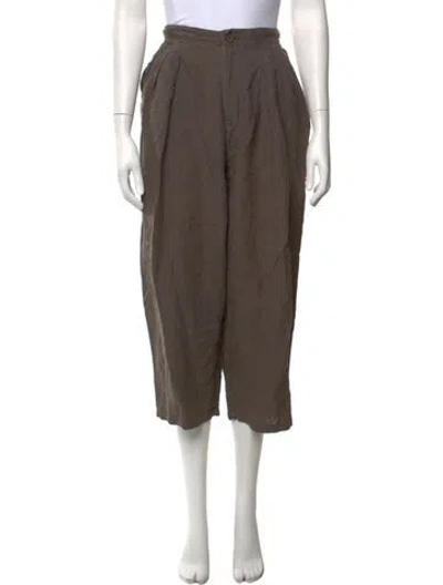 Pre-owned 7115 By Szeki Linen Wide Leg Pants In Grey