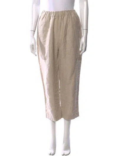 Pre-owned 7115 By Szeki Linen Wide Leg Pants In Neutral