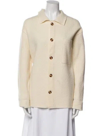 Pre-owned 7115 By Szeki Merino Wool Jacket In Neutral