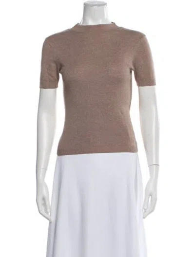 Pre-owned 7115 By Szeki Mock Neck Sweater In Neutral