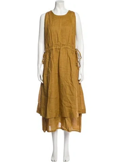 Pre-owned 7115 By Szeki Scoop Neck Long Dress In Multi