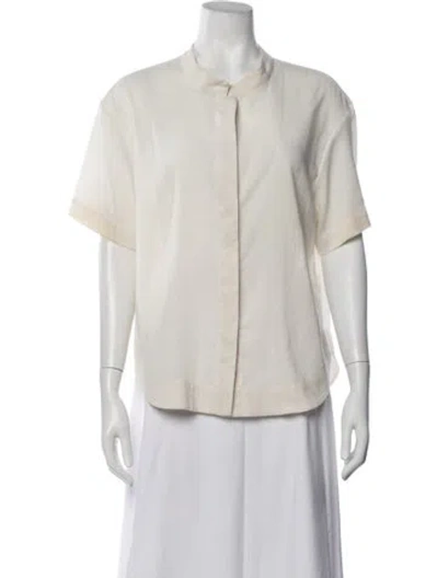 Pre-owned 7115 By Szeki Short Sleeve Top In Neutrals