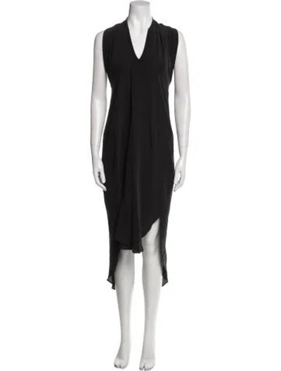 Pre-owned 7115 By Szeki Silk Long Dress In Black