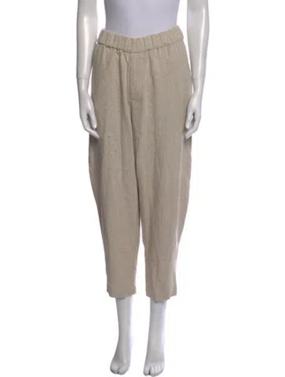 Pre-owned 7115 By Szeki Straight Leg Pants In Neutral